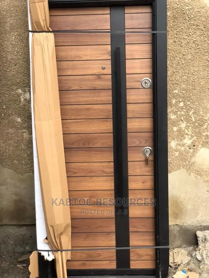 Wood Finished Luxury Steel Doors