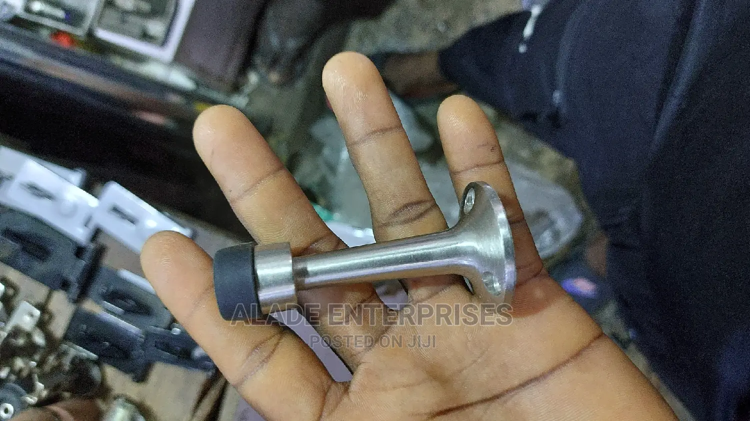 Door Stopper Nickel, 76x38 Mm