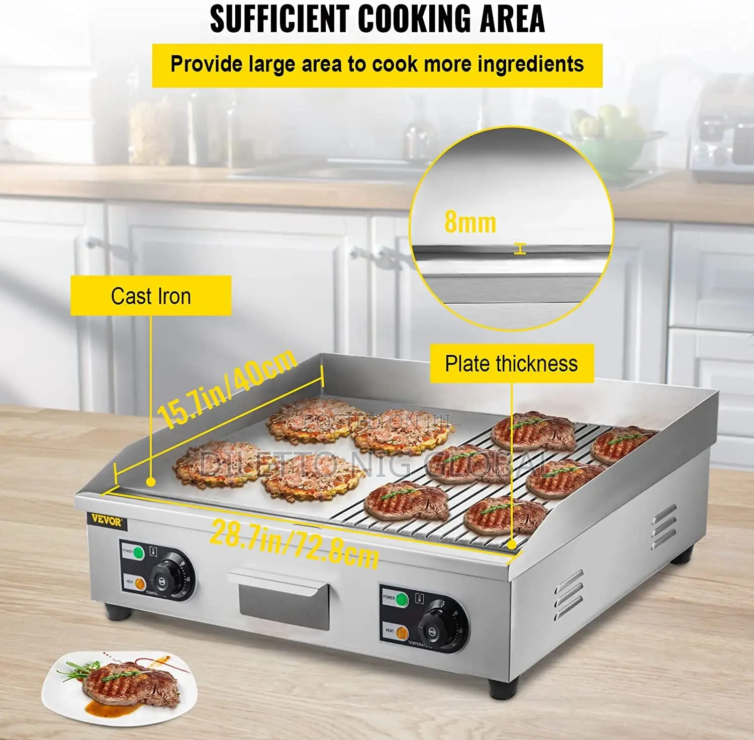 Industrial Commercial Electric Grill Griddle
