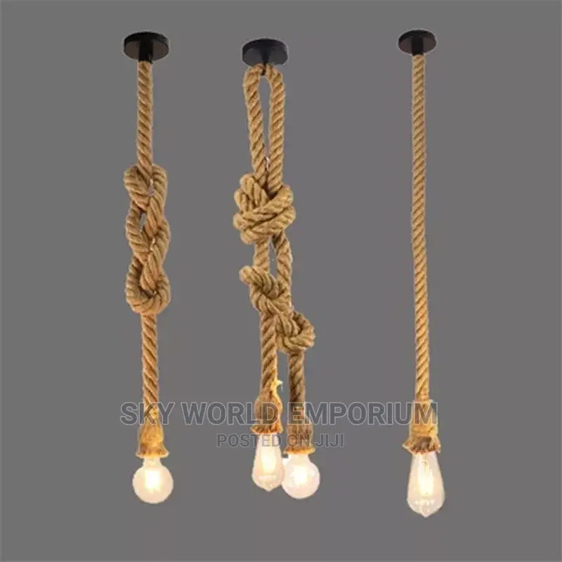 Vintage Hemp Rope Pendant
