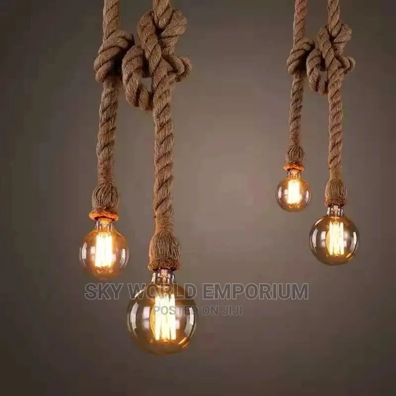 Vintage Hemp Rope Pendant