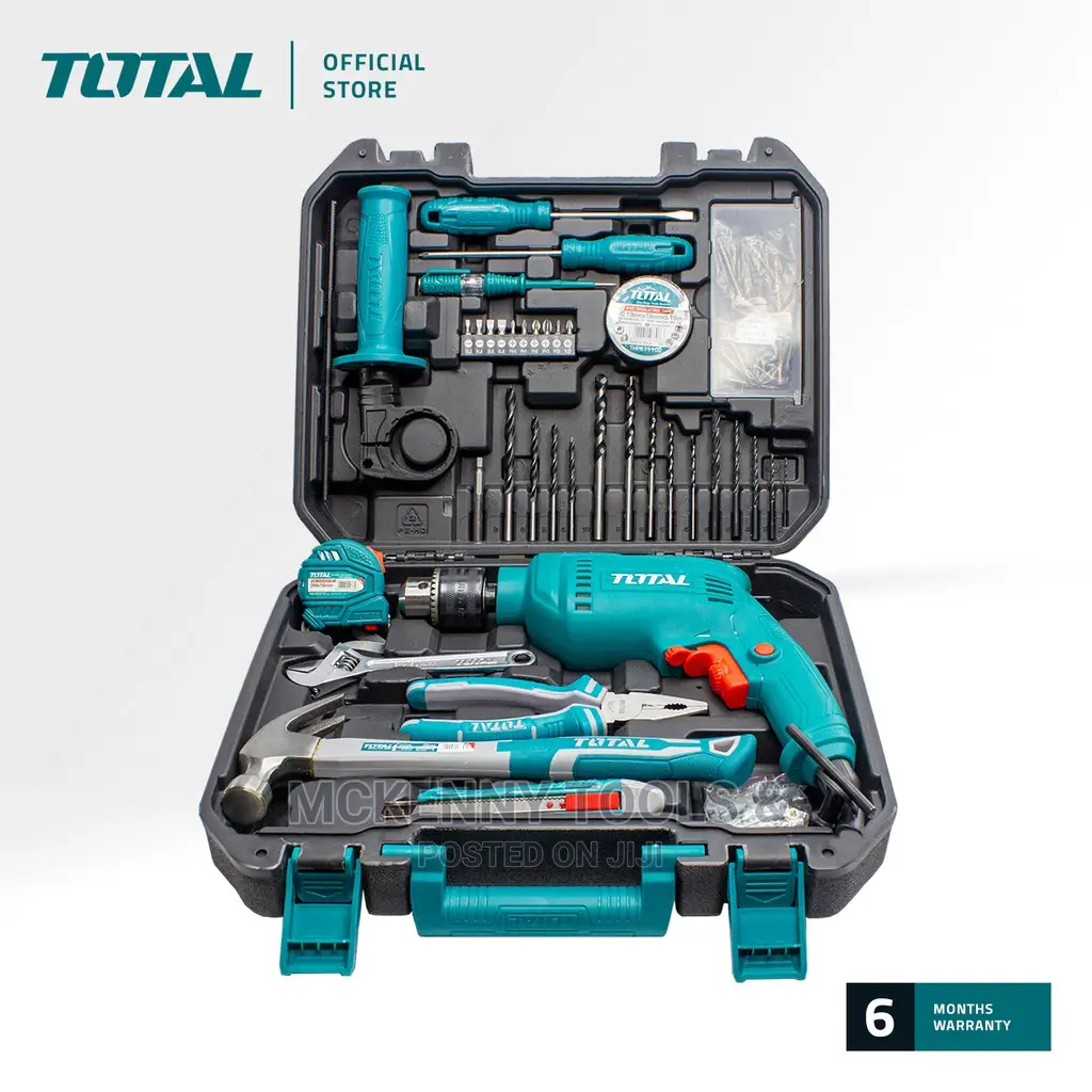 13 Mm 115 Pcs Tools Set With 680W Impact Drill,