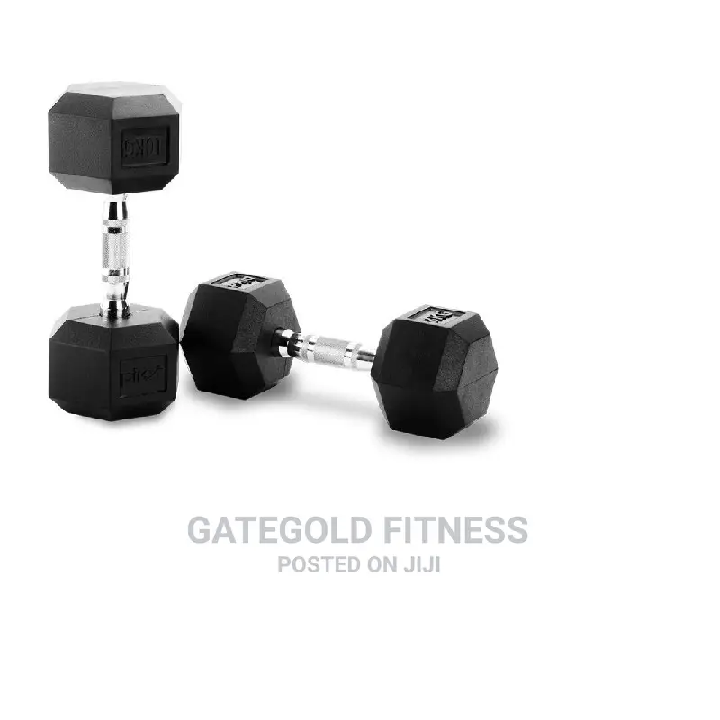 D2200.6 Rubber Hex Dumbbell 6kg [Pair]