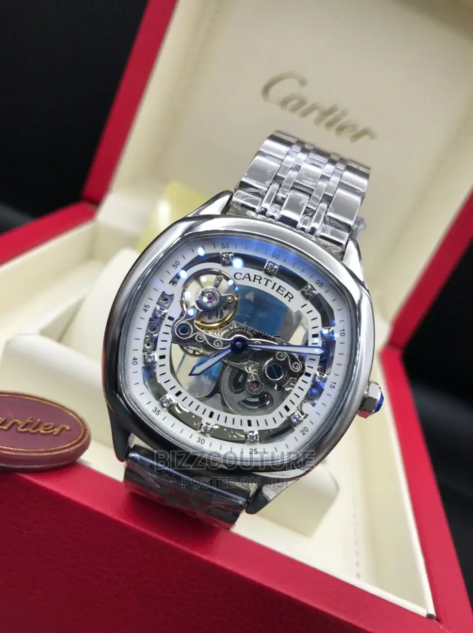 High Quality Cartier Stainless Steel Watch Available Instore