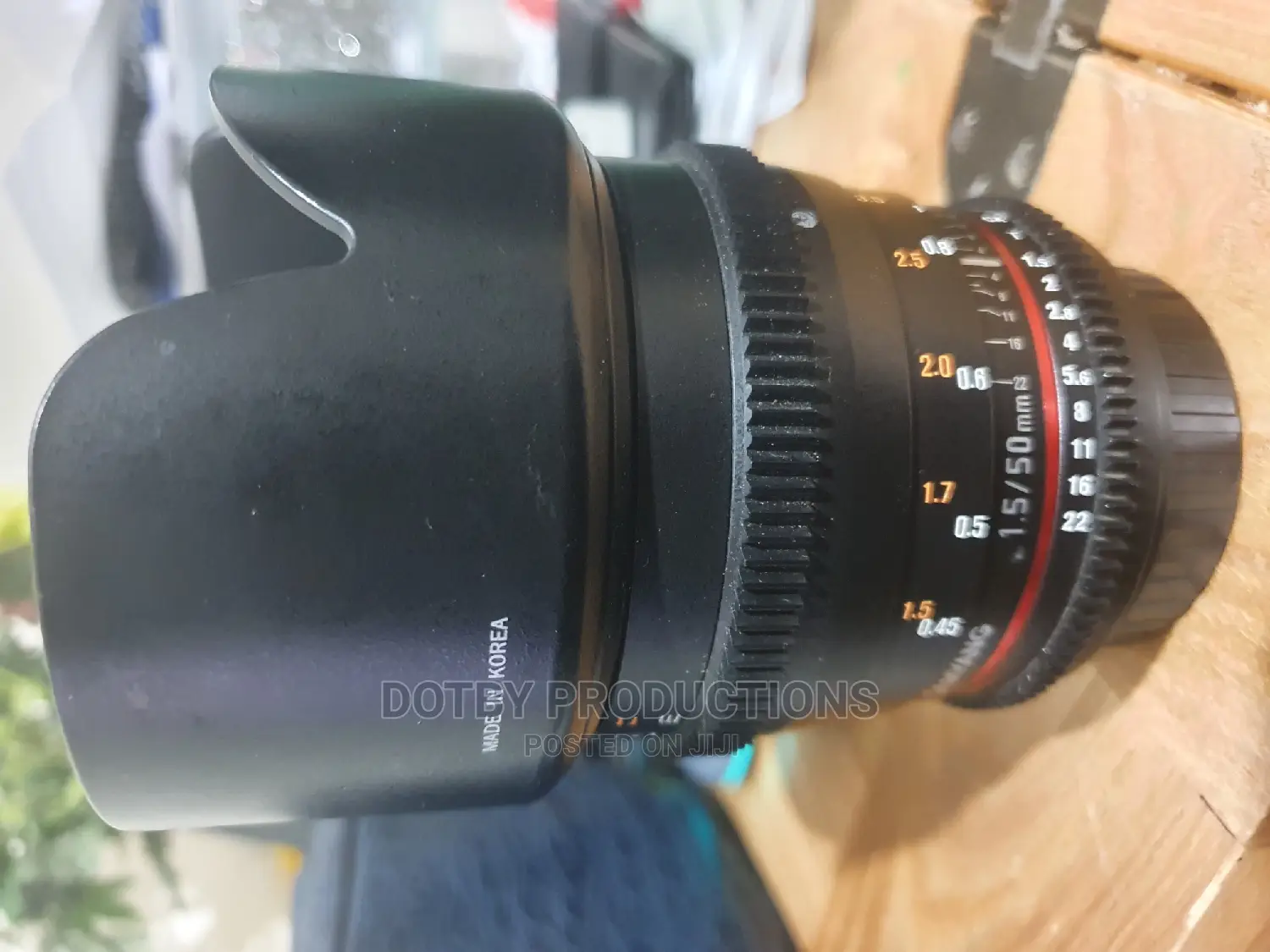 50mm F1.5 Samyang Full Frame Cine Lens EF Mount