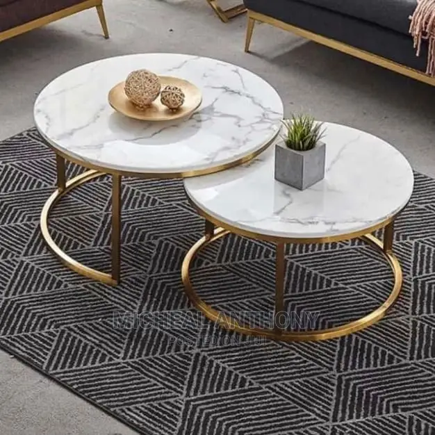 2 in 1 Center Table Marble Top