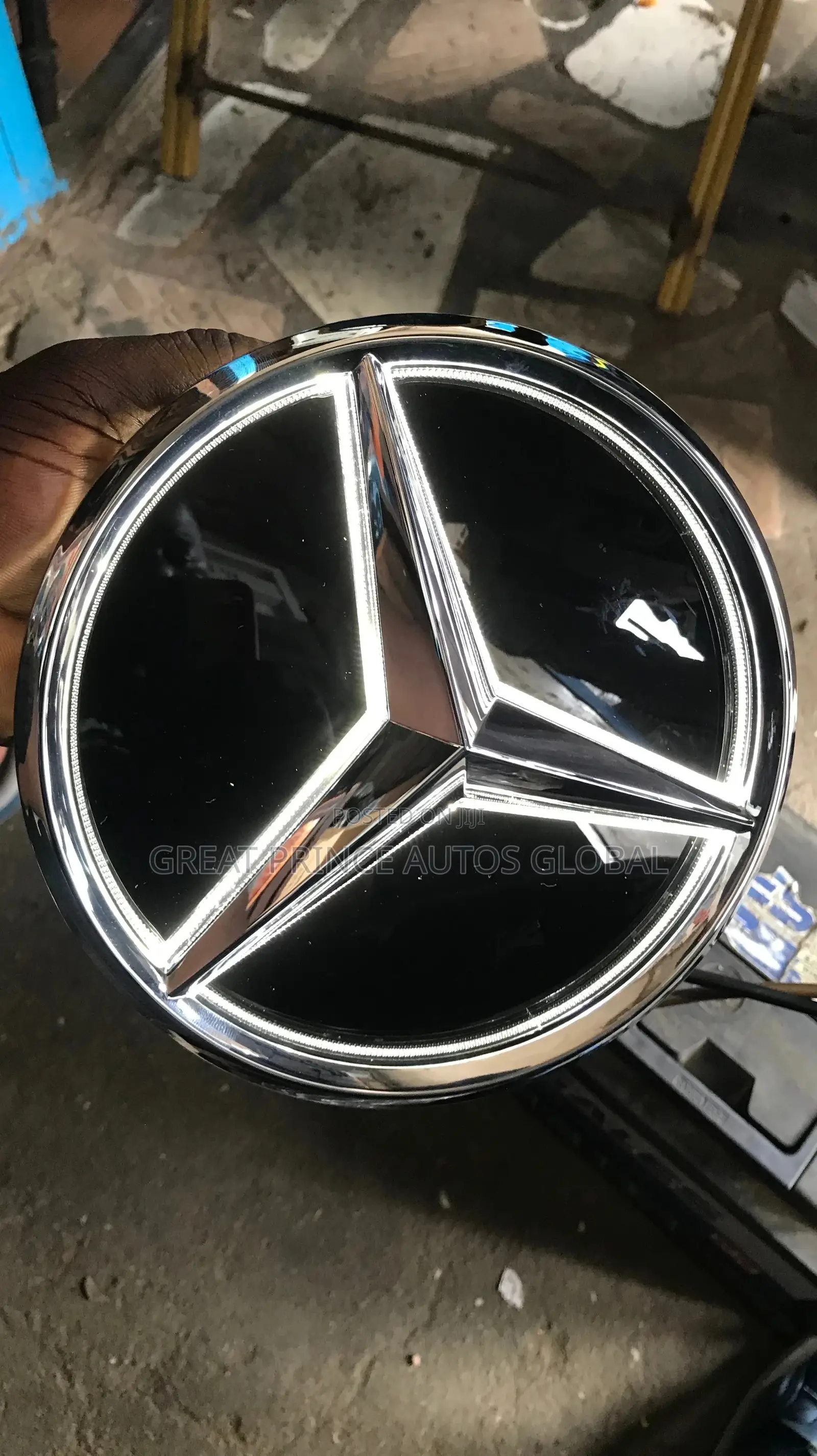 Front Grill Star Logo Glas With Led Light for C300 204