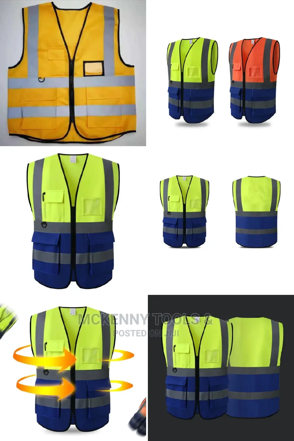 Sfvest High Visibility Reflective Safety Work Vest Security