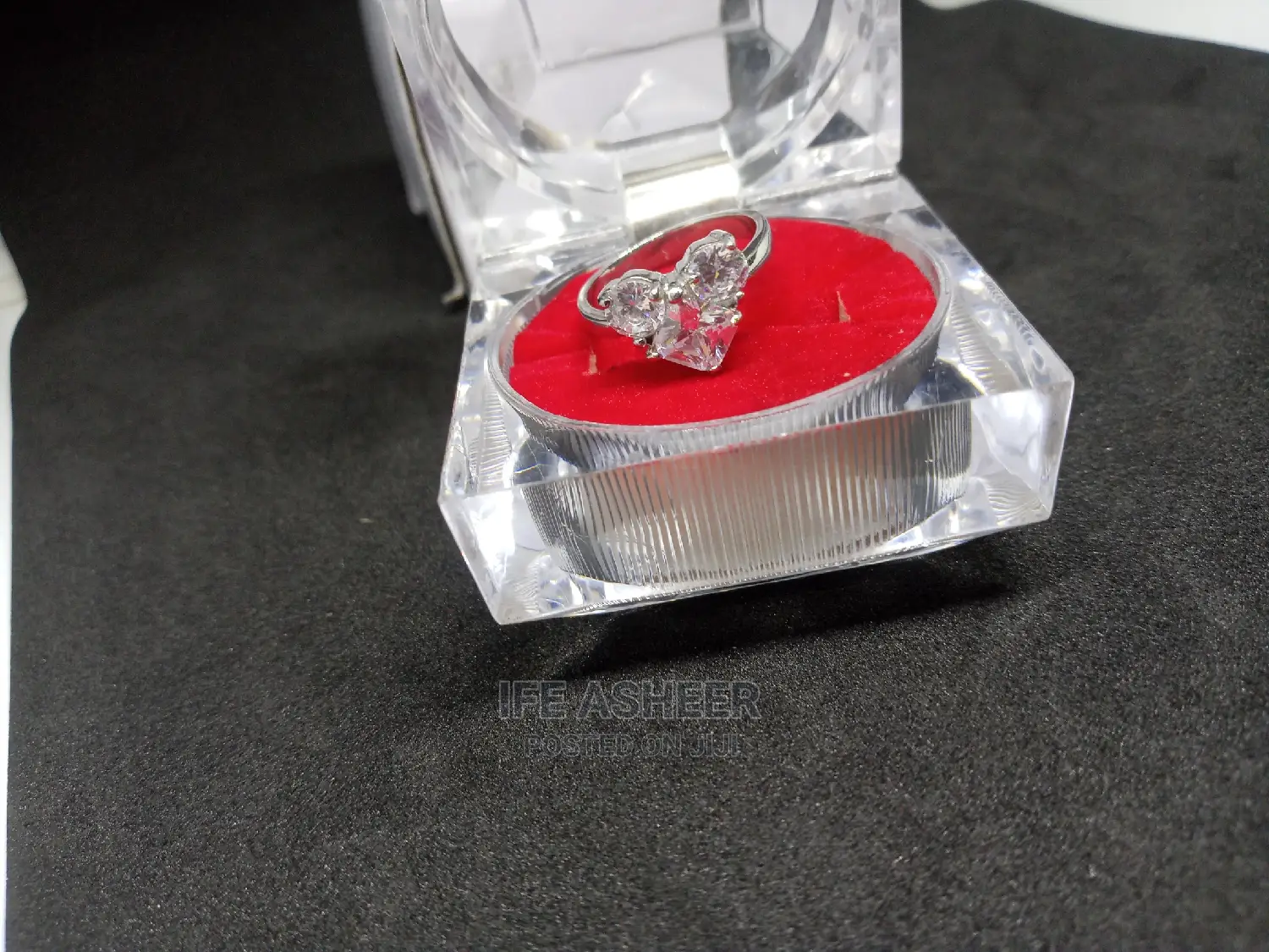 Heart Shape US Sterling Silver Proposal Ring