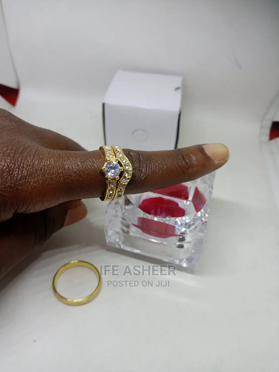 Italian Gold Set of Wedding Ring - Gold