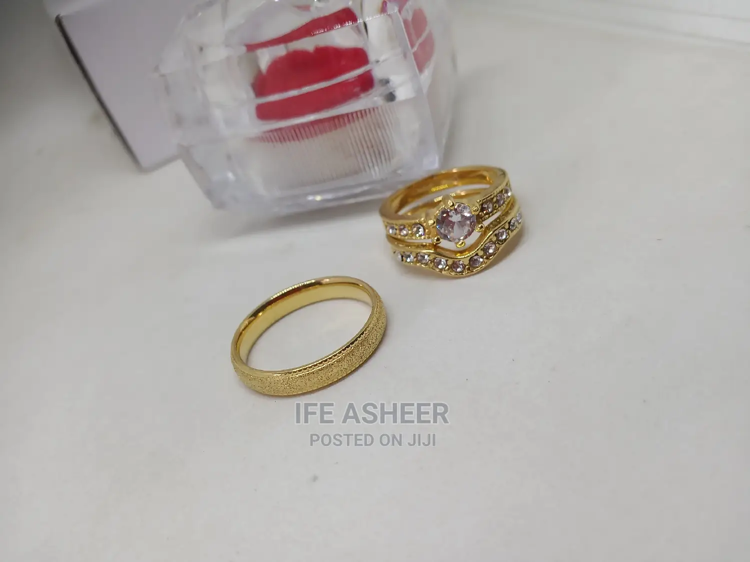 Italian Gold Set of Wedding Ring - Gold