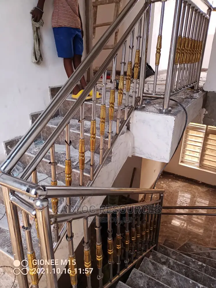 Gold Silver Railings
