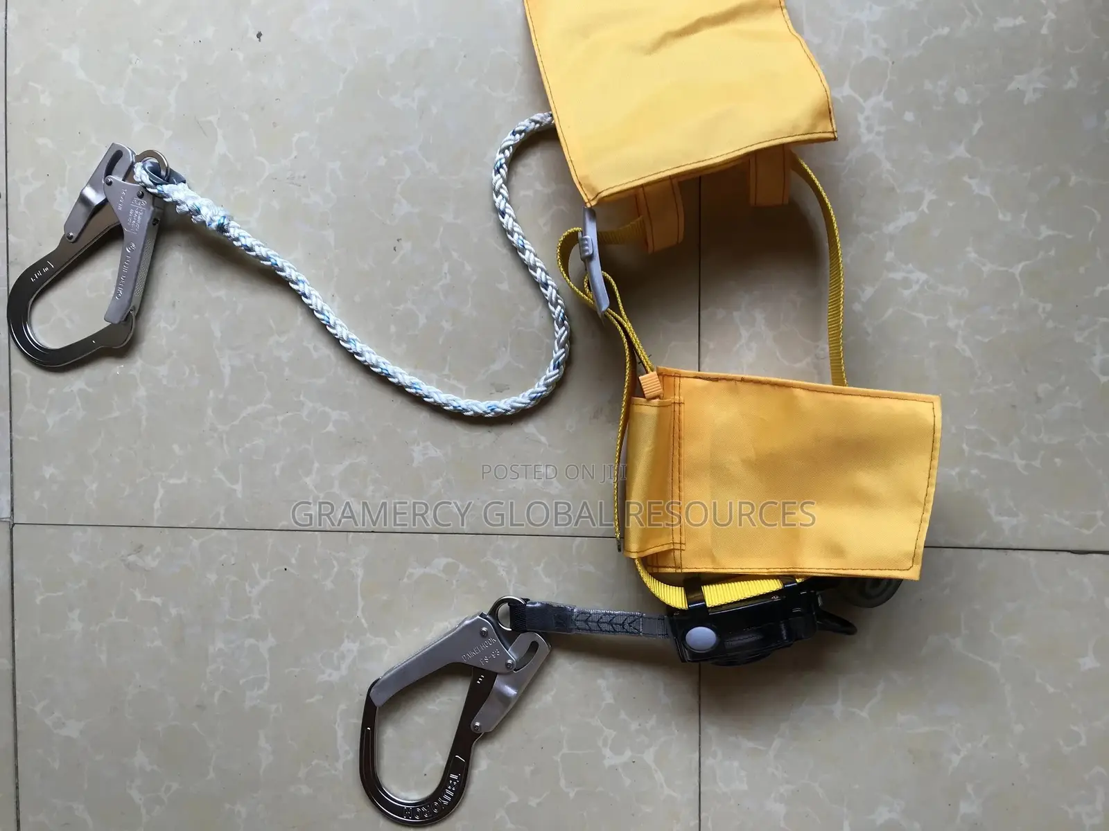 Fujii Denko Fall Prevention Safety Belt With Twin Lanyards