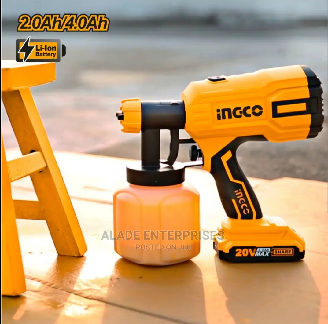 INGCO 20V Cordless Paint Sprayer With 2 Battery and Charger