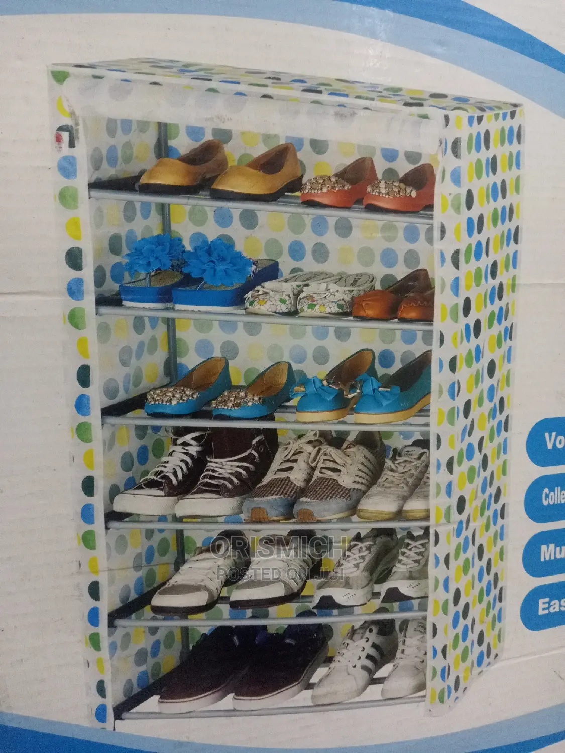 6pcs Shoe Rack With Cloth