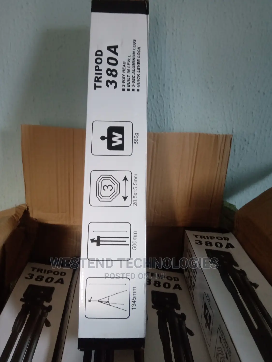 380A Heavy Duty Camera and Phone Tripod Stand With Holder