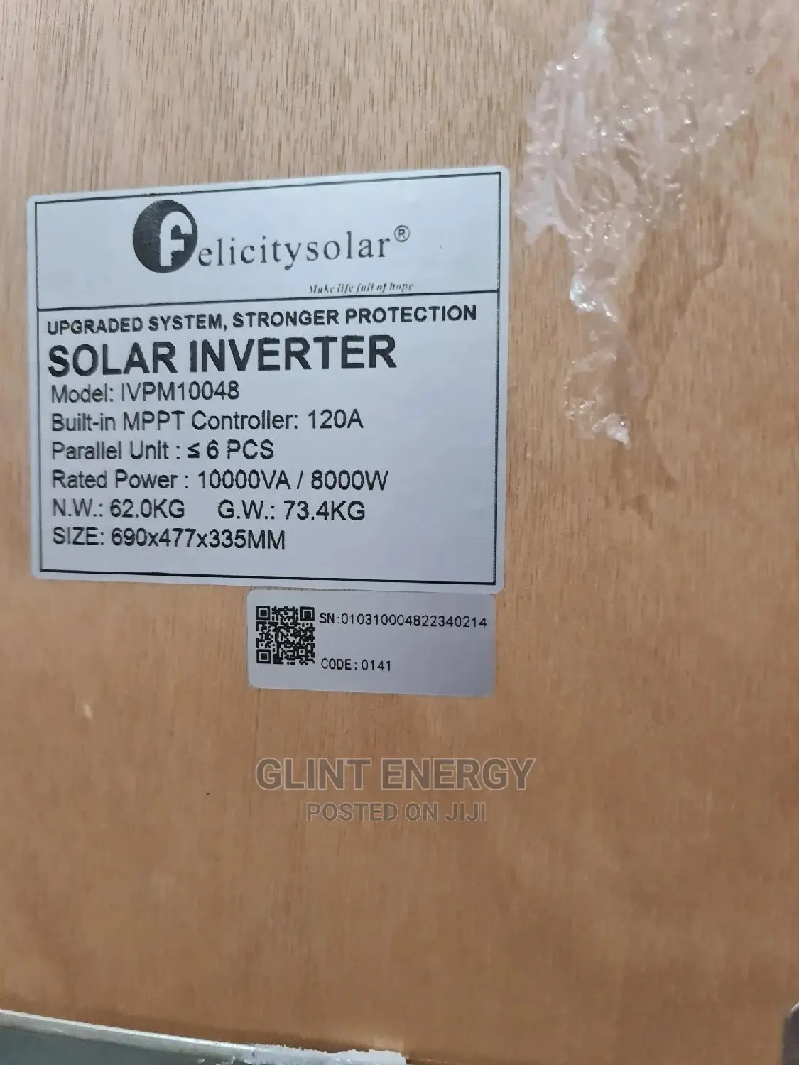 10kva 48v Hybrid Felicity Solar Inverter Ivpm10048