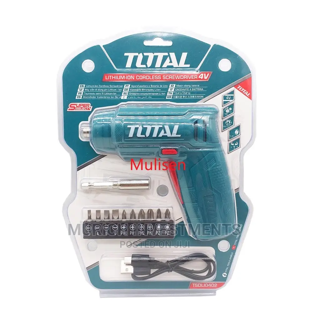 Mini Li-Ion Cordless Screwdriver Total Tsdli0402