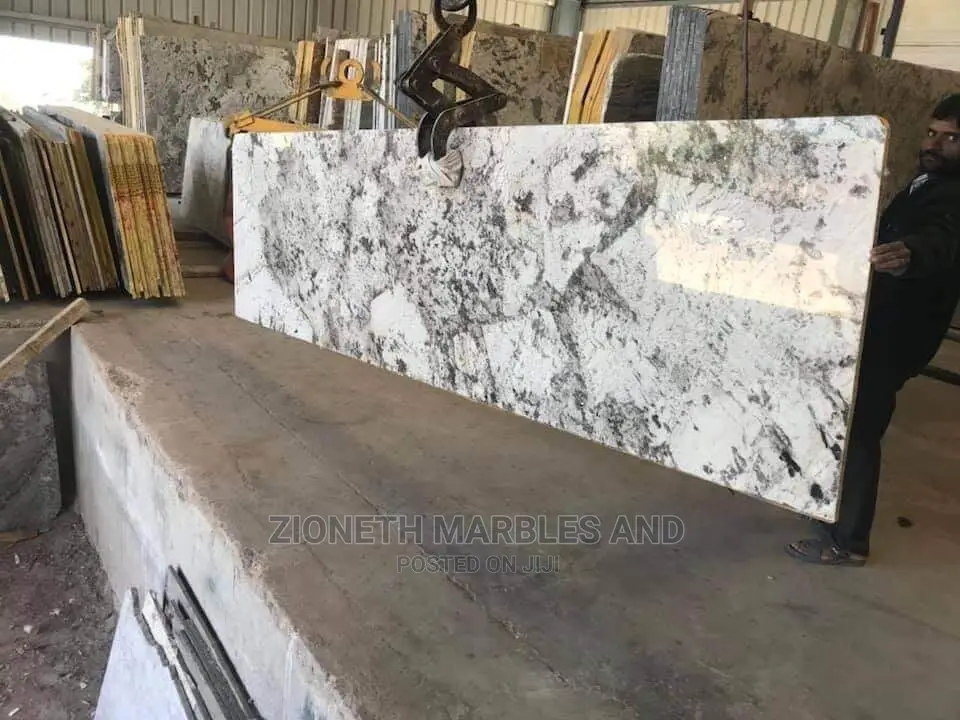Italian High Quality Vain White Granite Marble Slab