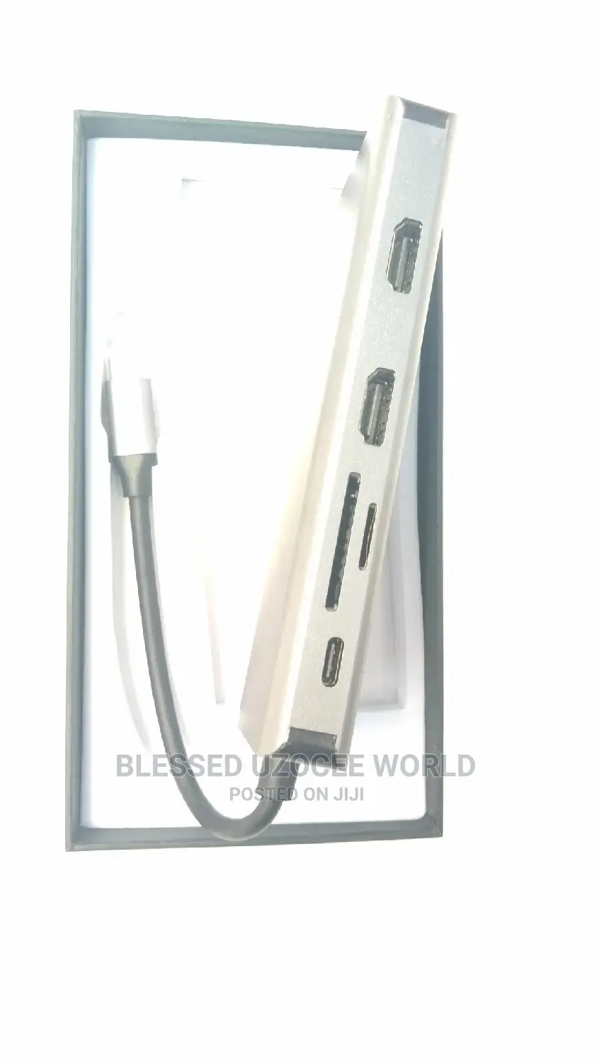 12 in 1 USB C/Type C to 2 Hdmi+4 Usb+Vga+Lan+Sd+Tf Converter