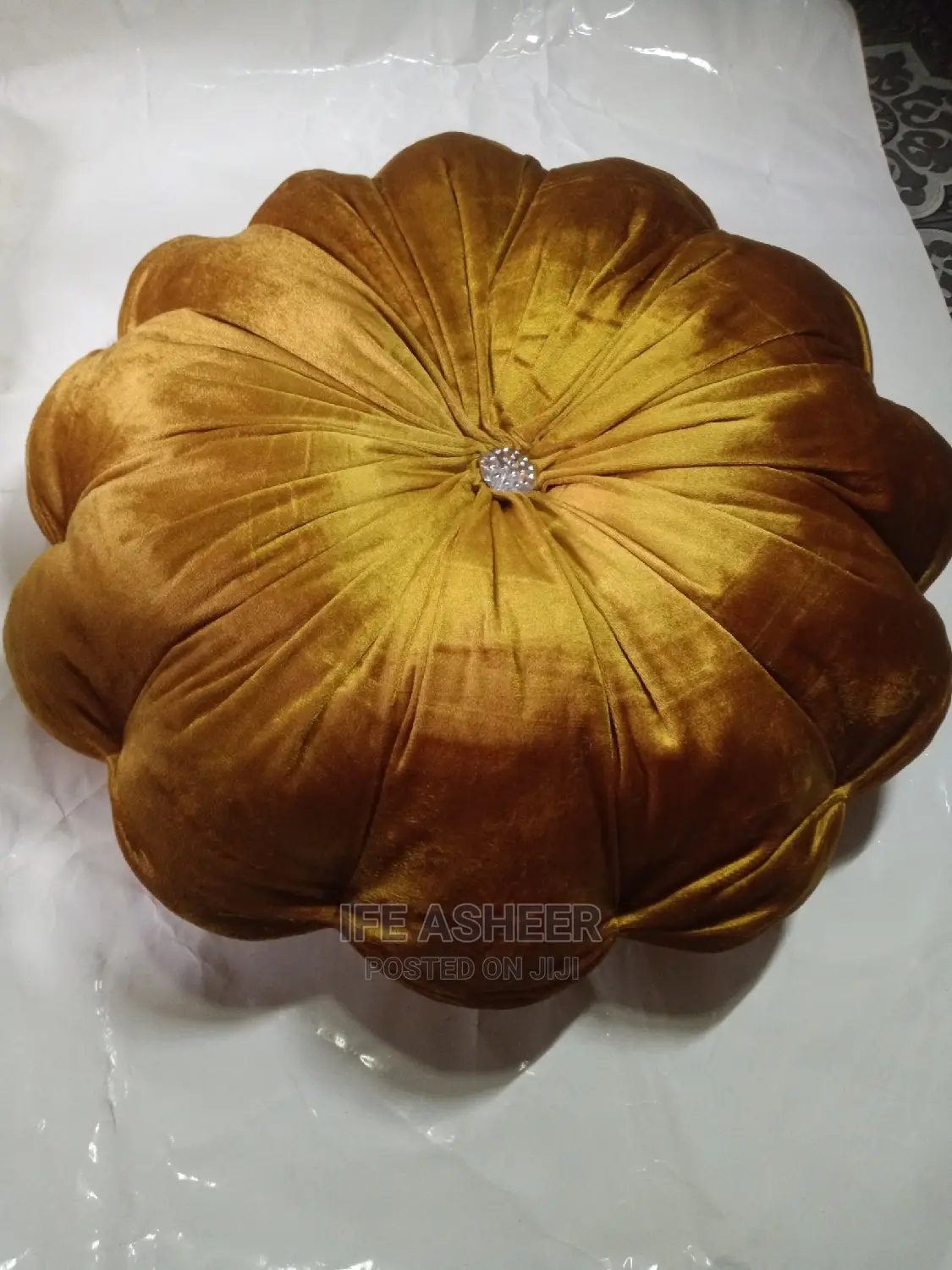 Exotic and Beautiful Throw Pillow 002 - Gold
