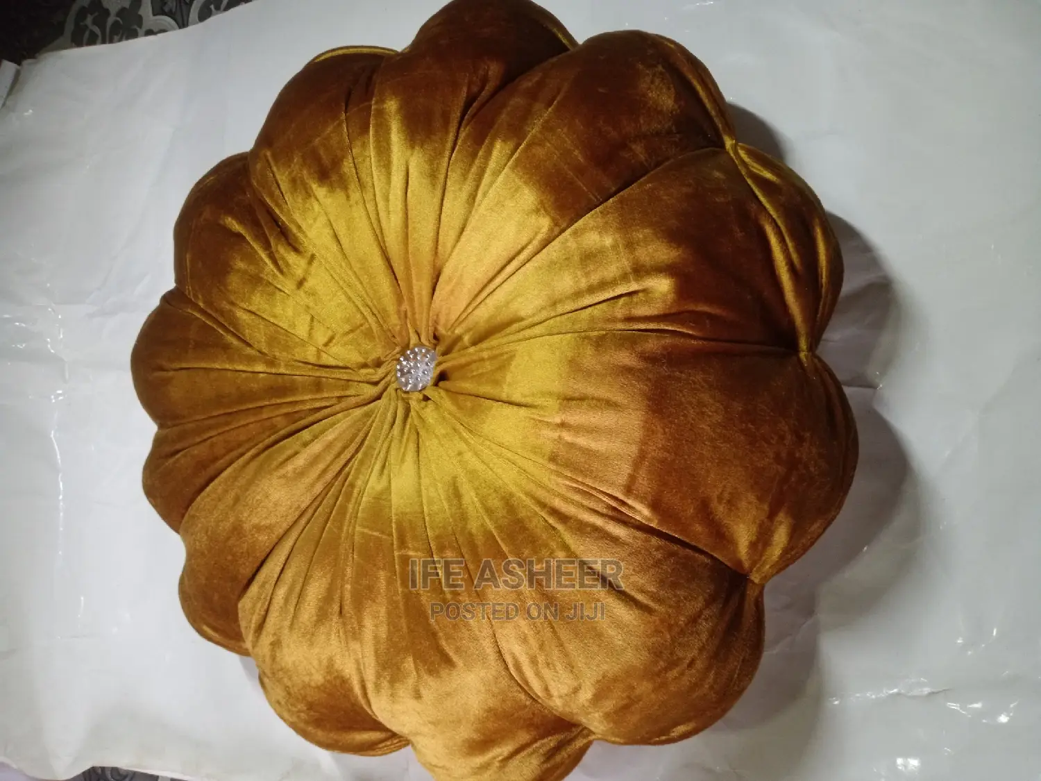 Exotic and Beautiful Throw Pillow 002 - Gold