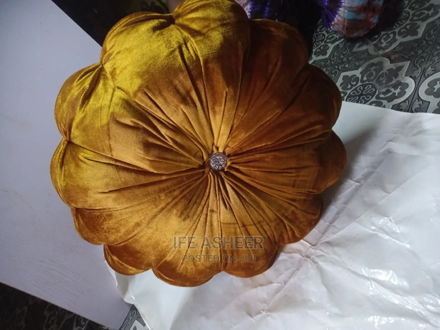 Exotic and Beautiful Throw Pillow 002 - Gold
