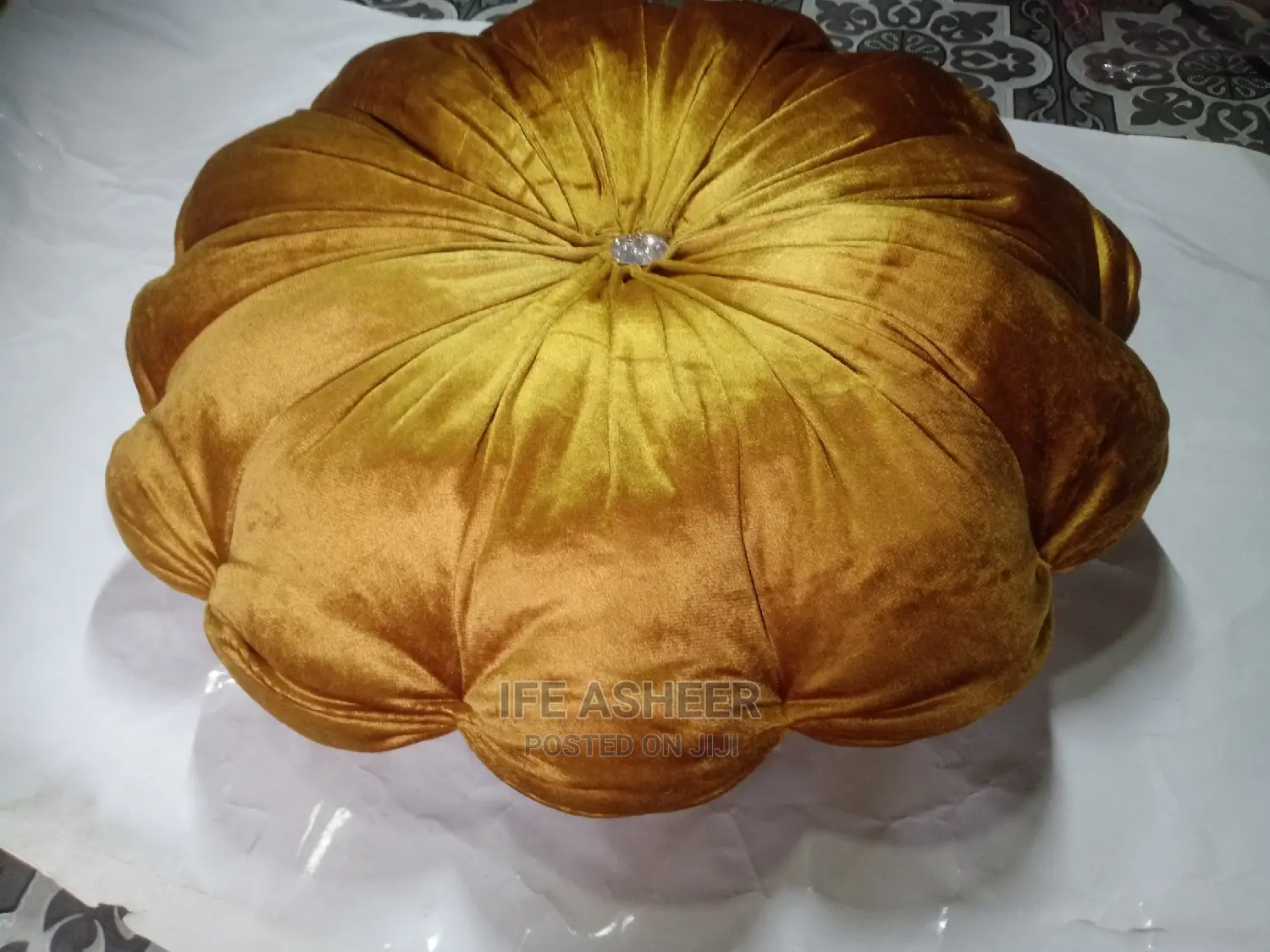 Exotic and Beautiful Throw Pillow 002 - Gold