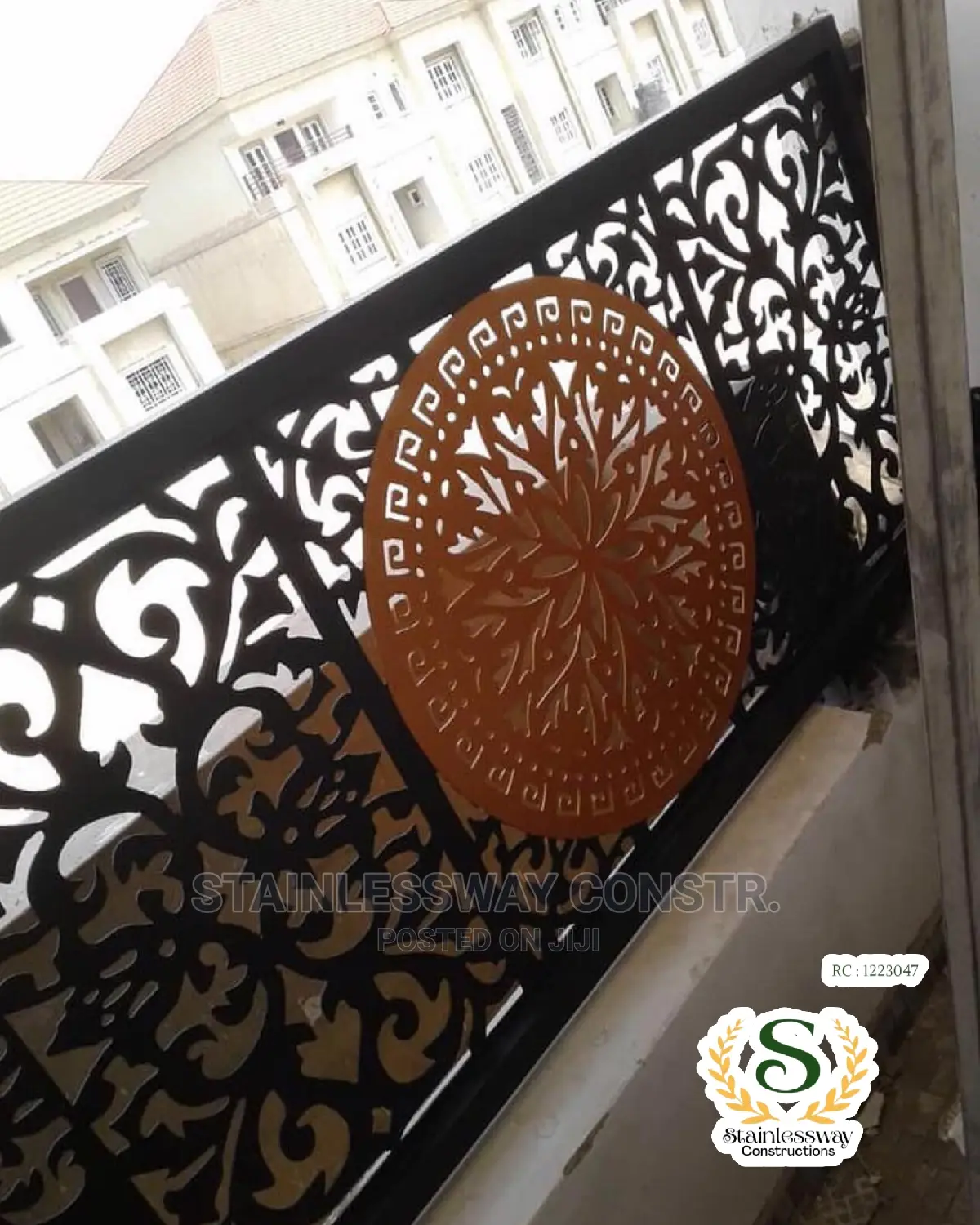 Lasercut Railing at Apo District Abuja