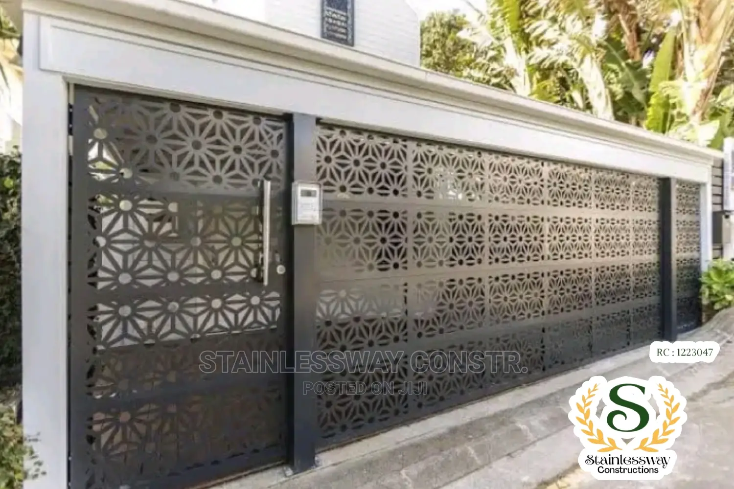 Lasercut Divider Railing at Karmo District Abuja