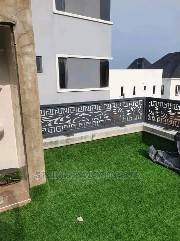 Lasercut Balcony Railing Delivered at Gwarimpa District Abuja