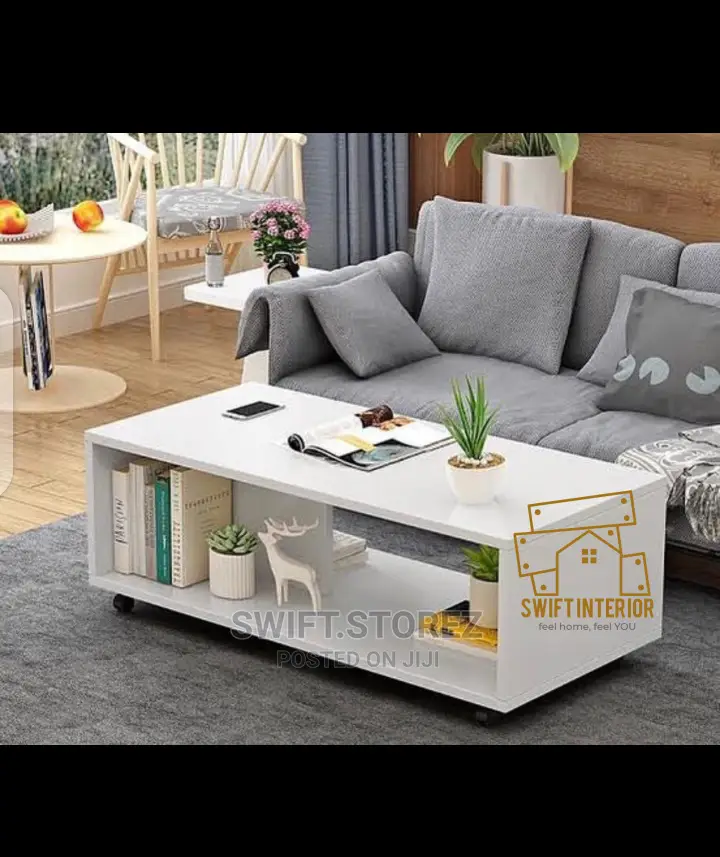 Swift Simple Center Table With Organization Shelf