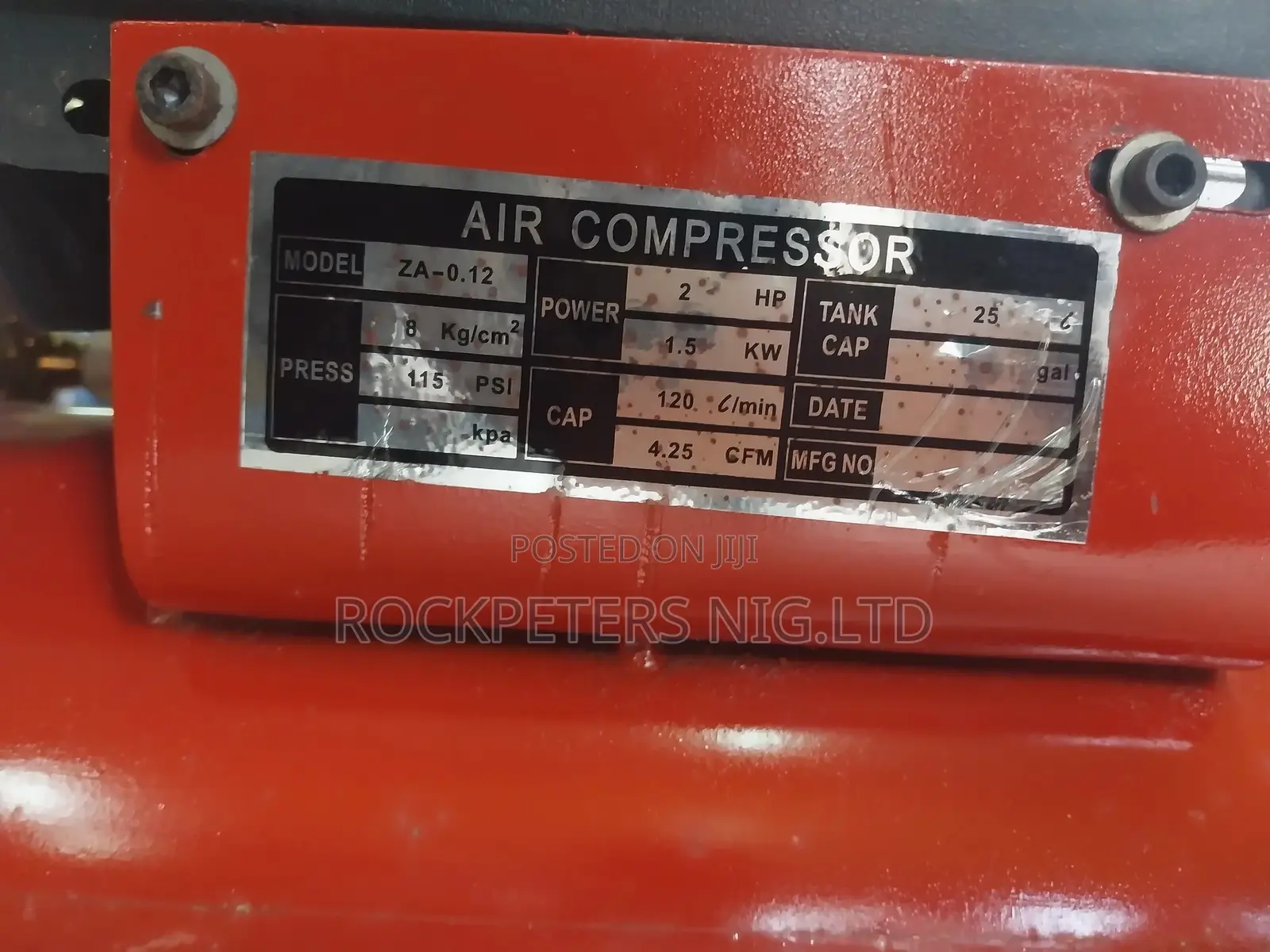 2hp, 25ltrs Power Flex Air Compressor Za-0.12