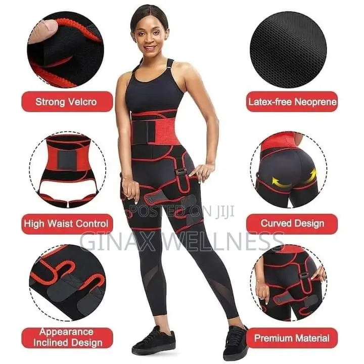 4in1 Thigh Trimmer, Waist Trainer, Butt Lifter Tummy Belt