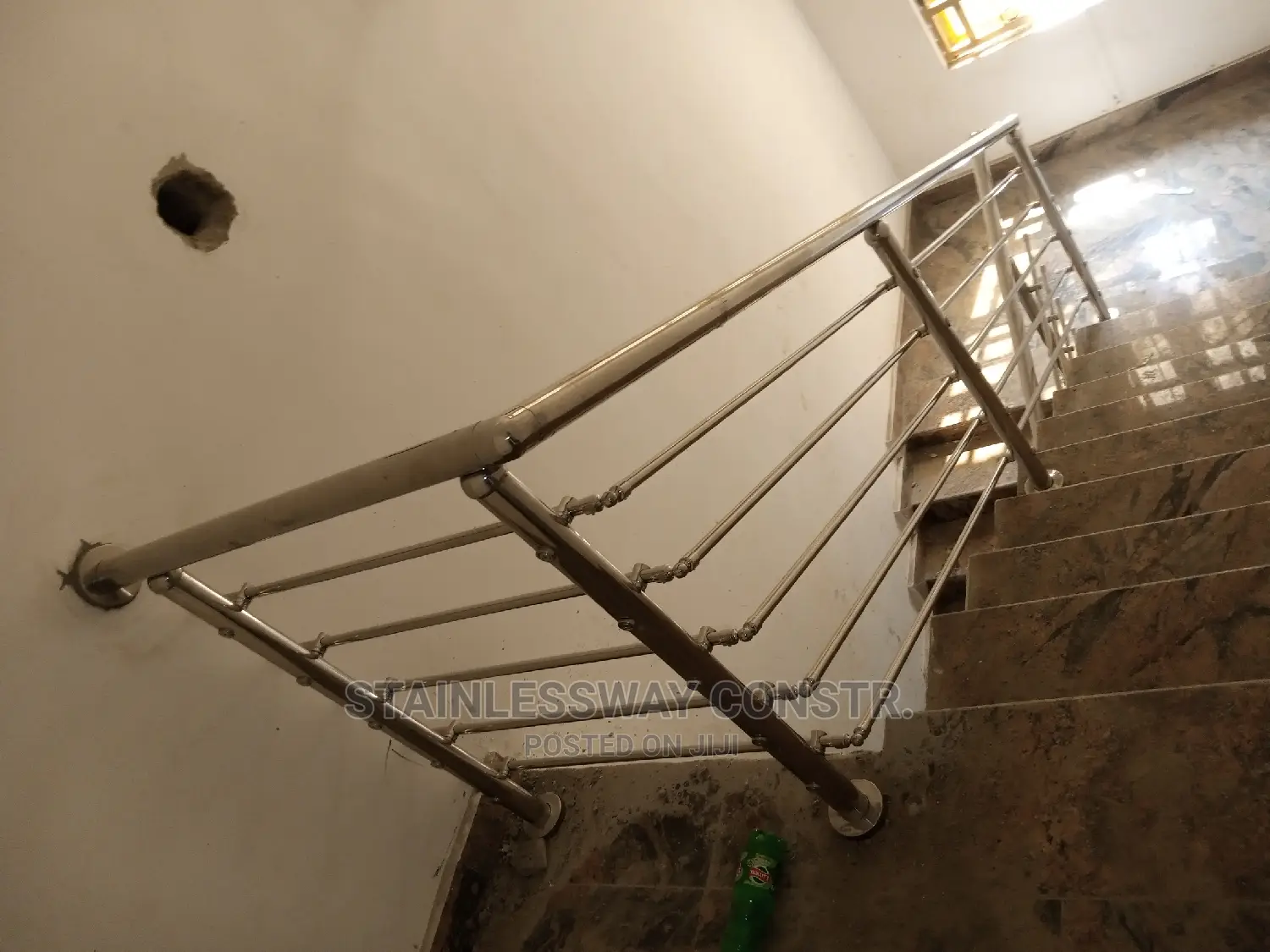 Stainless Staircase Railing at Galadimawa