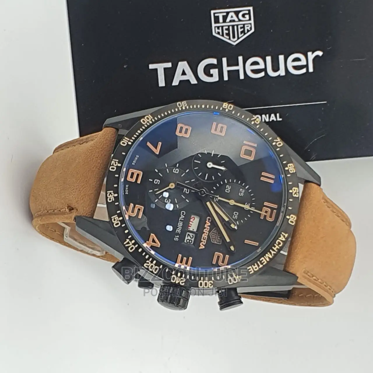 High Quality Tag Heuer Leather Strap Watch Available Instore