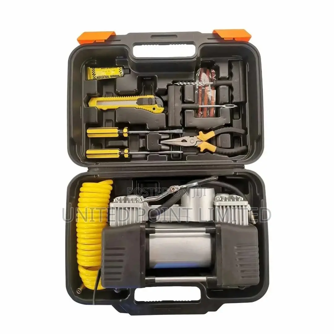Heavy Duty Double Cylinder Air Compressor Complete Kit