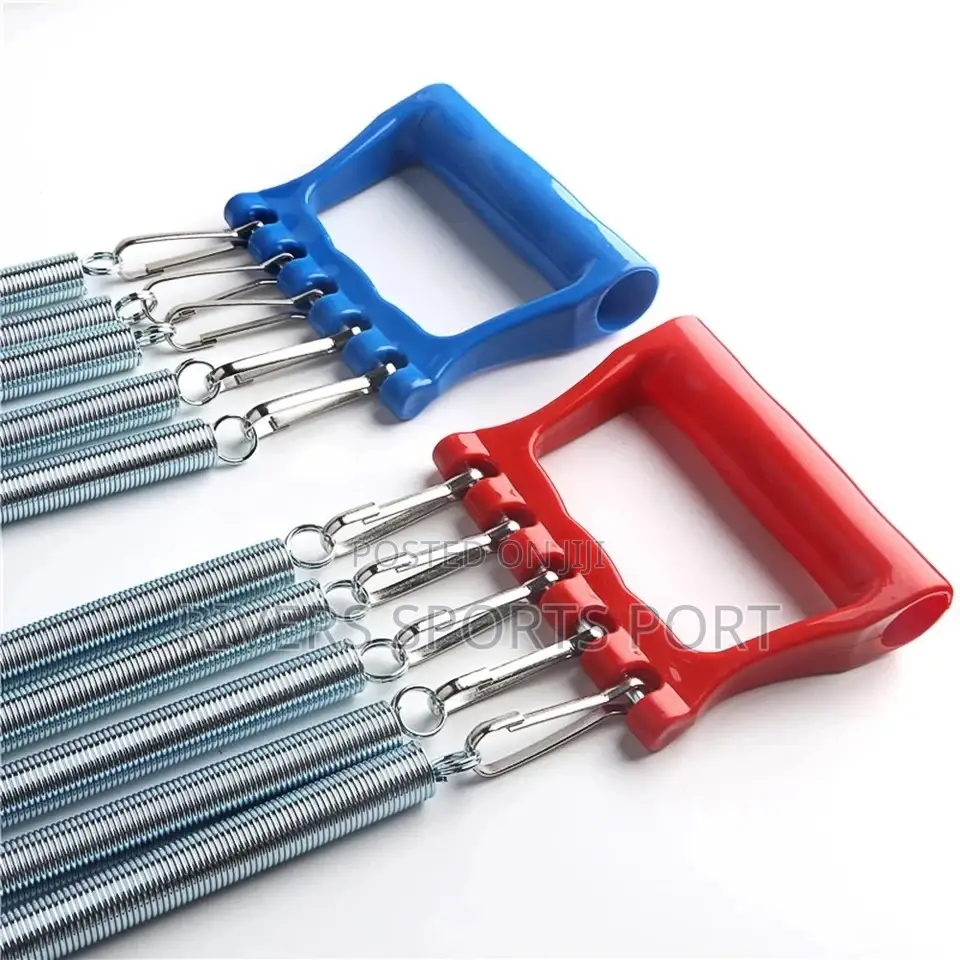 5 Spring Adjustable Firm Plastic Handle Chest Expander