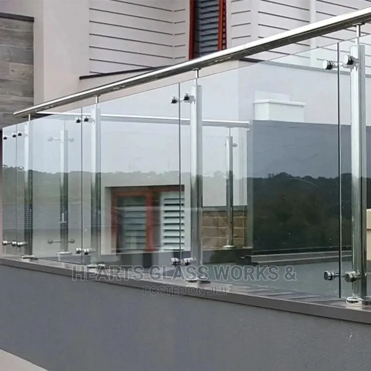 10mm Transparent Tampered Glass Balcony Railing