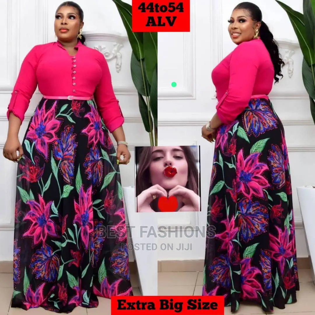 Elegant Ladies Long Floral Gown