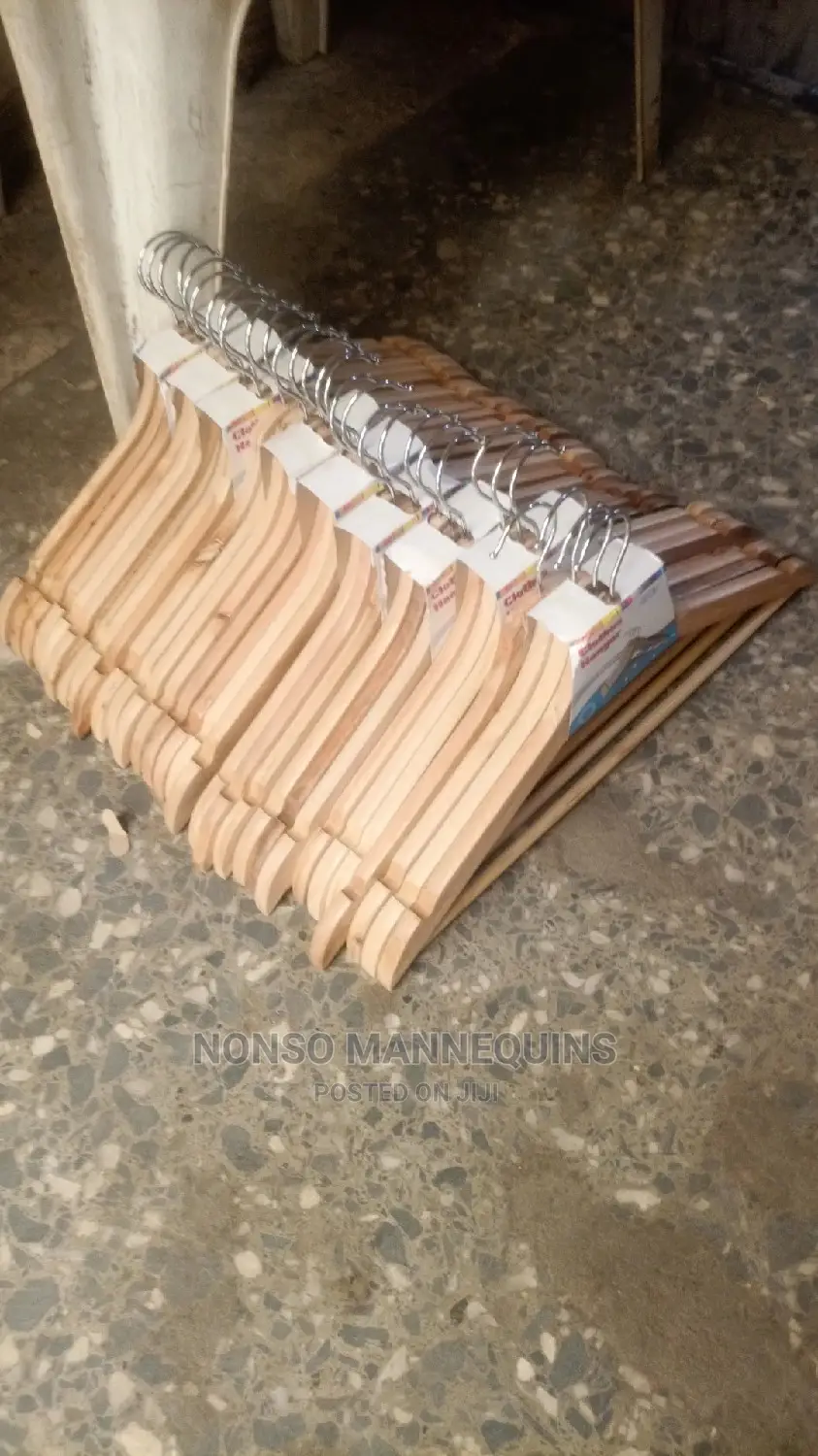 Brand New Packs of Wooden Clothes Hangers