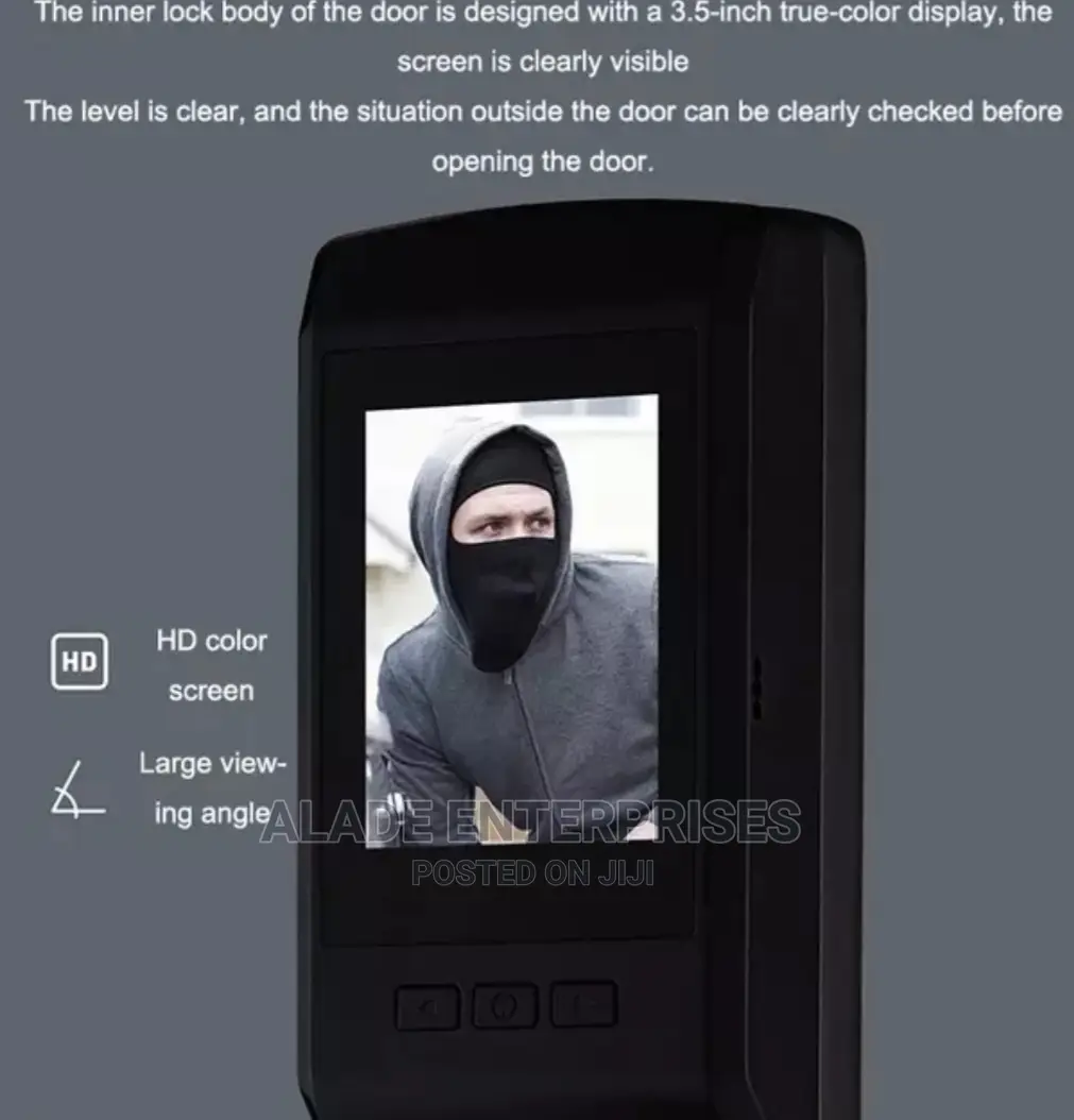 Smart Lock With Video Doorbell, Mobile Image and Remote Open