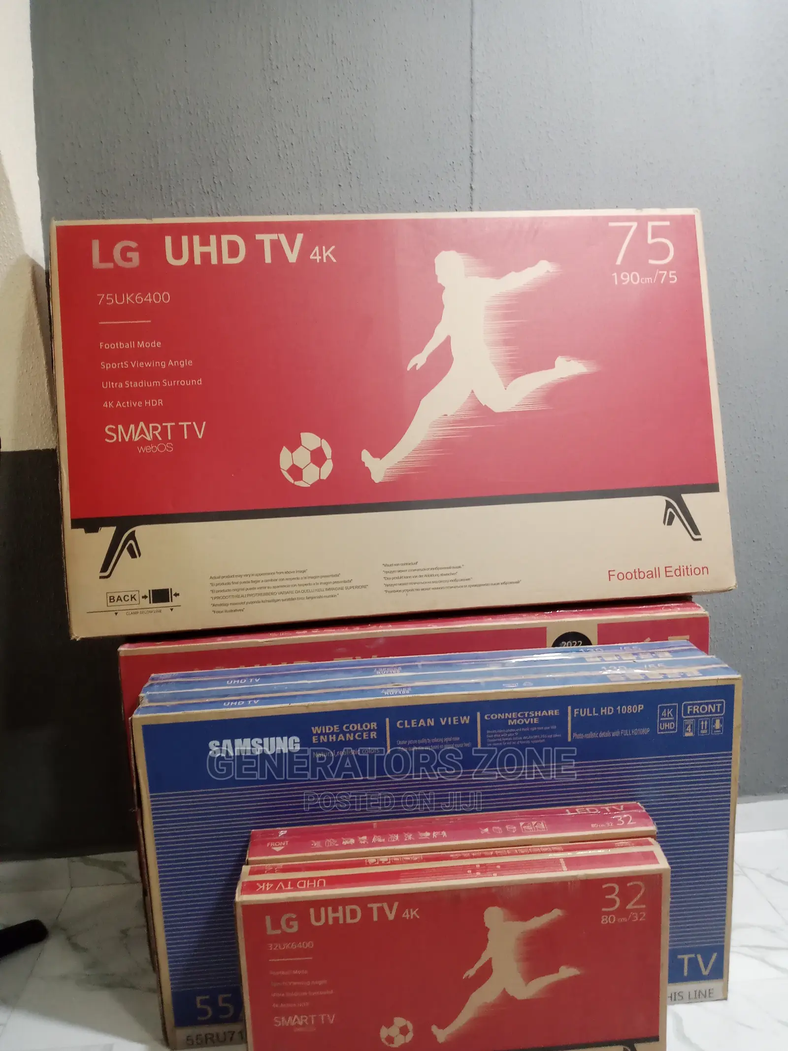 Brand New Smart 75'' TV With Netflix and Facebook Features