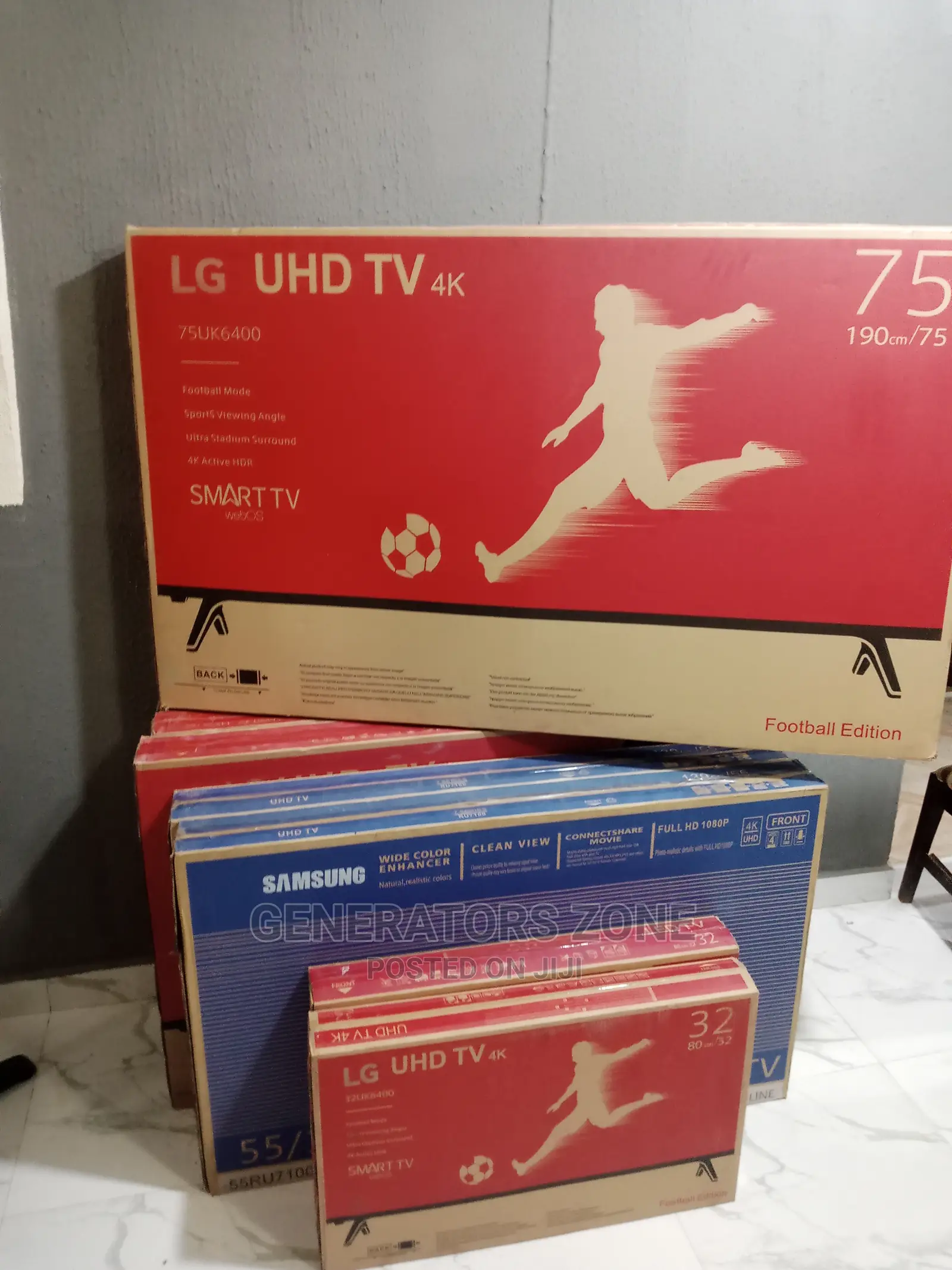 Brand New Smart 75'' TV With Netflix and Facebook Features