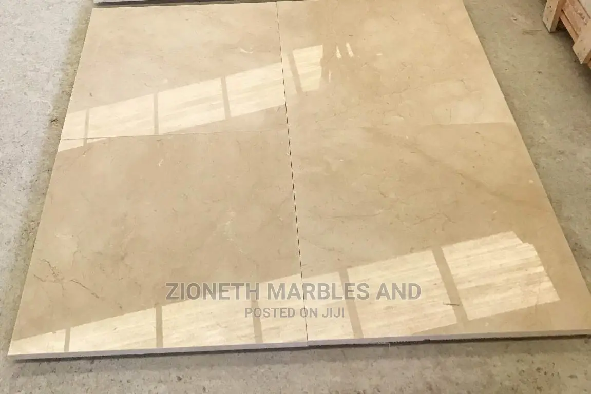 High Quality 60X60 Spanish Crema Marfil Marble Tiles 2cm