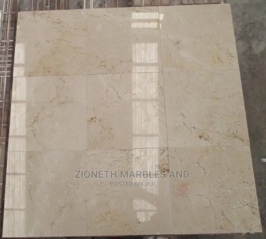 High Quality 60X60 Spanish Crema Marfil Marble Tiles 2cm
