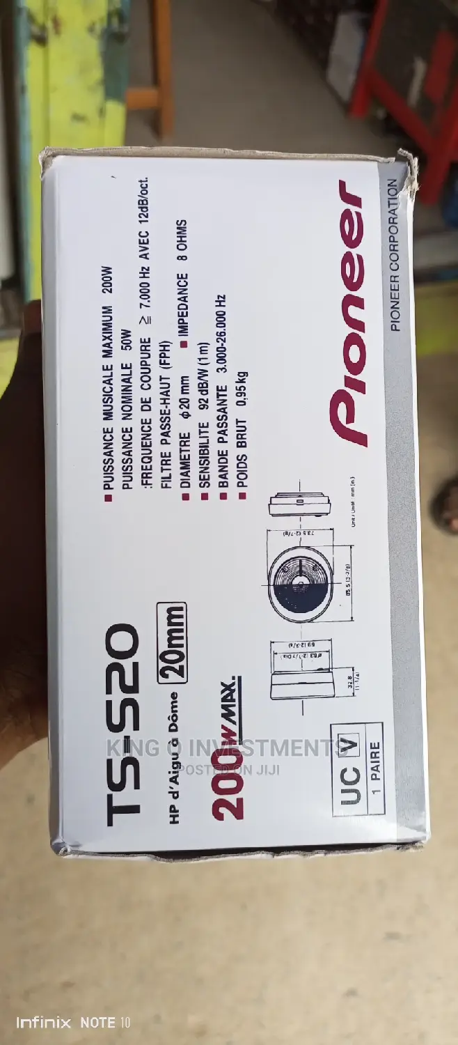 TS-S20 20mm Pioneer Car Speaker 200w Max