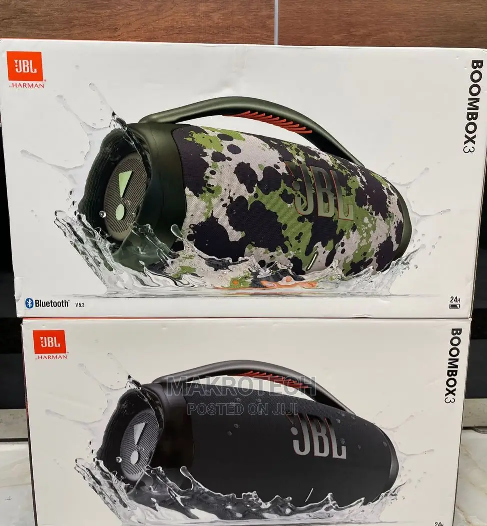 Jbl Boombox 3 Wireless Bluetooth Dust Proof Portable Speaker