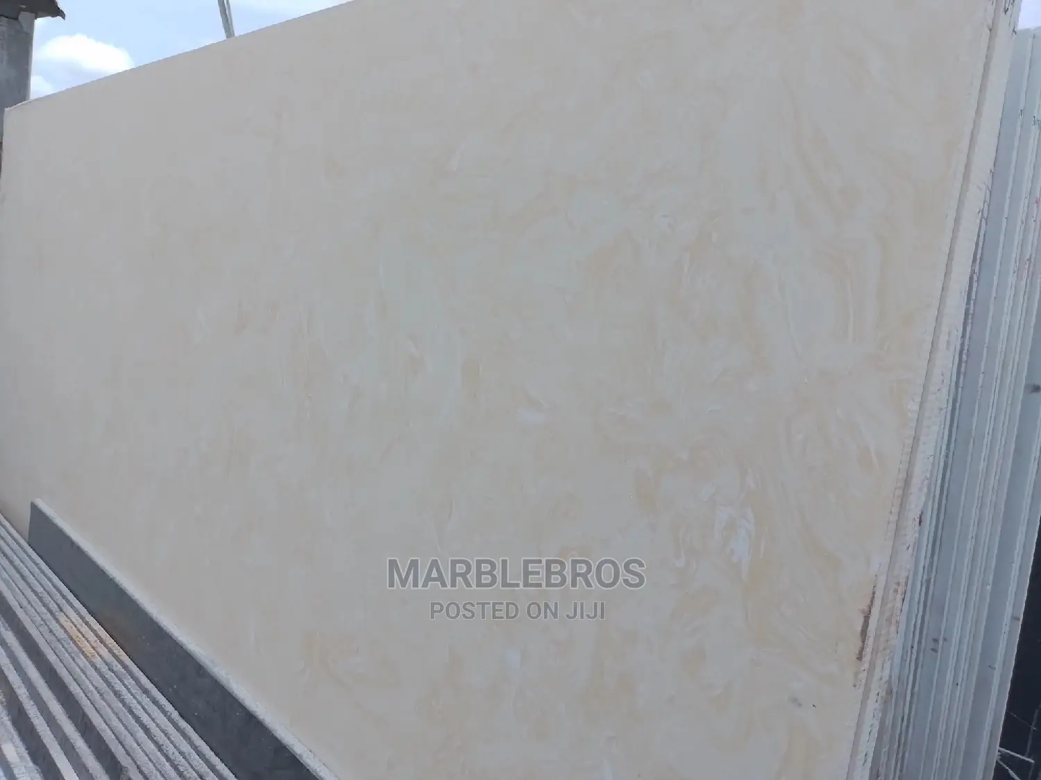 Yellow Flower Marble Stone