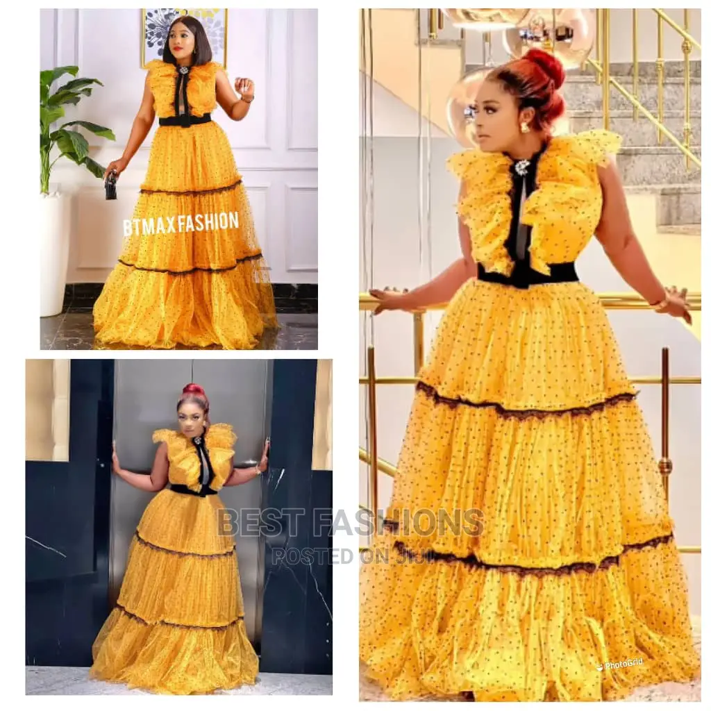 Elegant Ladies Long Step Dinner Dress